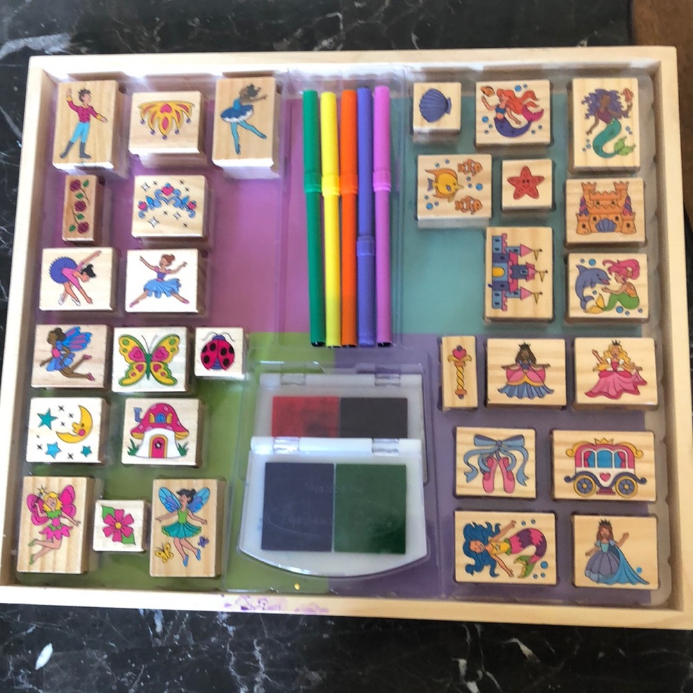 Melissa & Doug wooden stamps